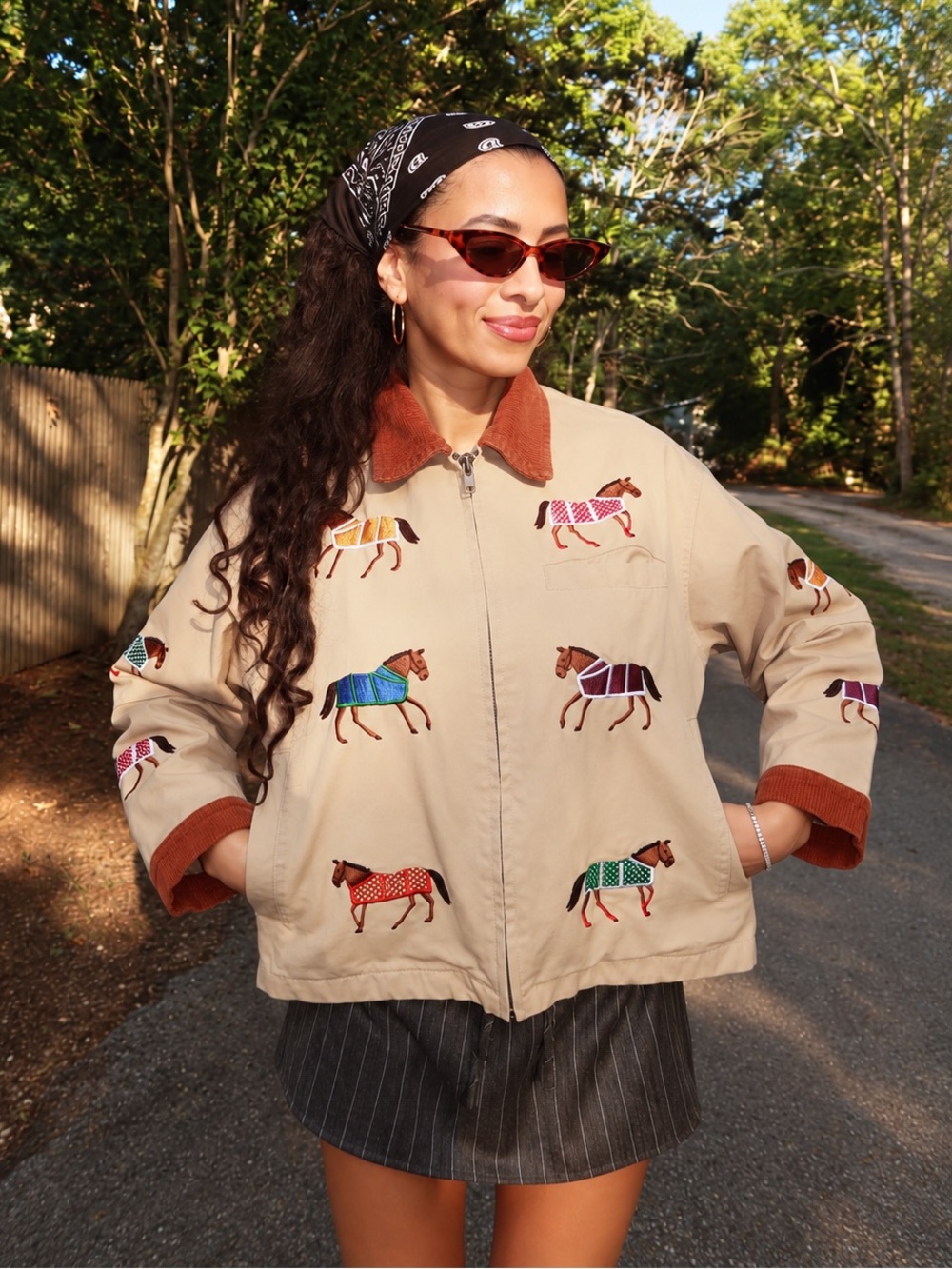 Found Lariat Horse Embroidered Jacket